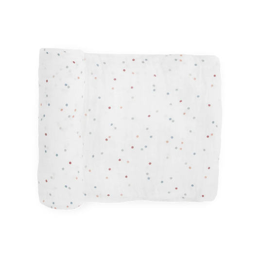 Cotton Muslin Swaddle - Dots
