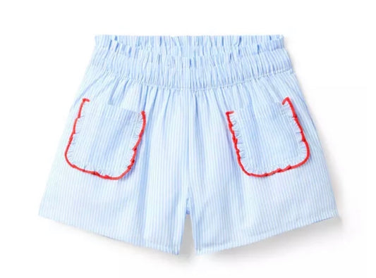Striped Ruffle Short