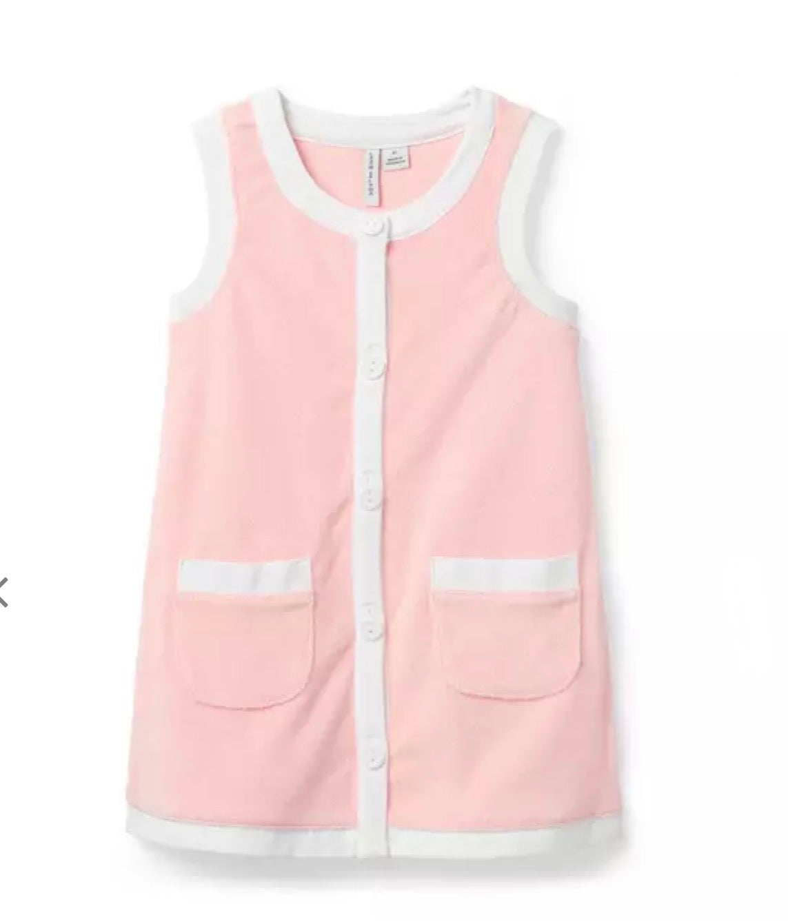 Terry Button Swim Cover-Up