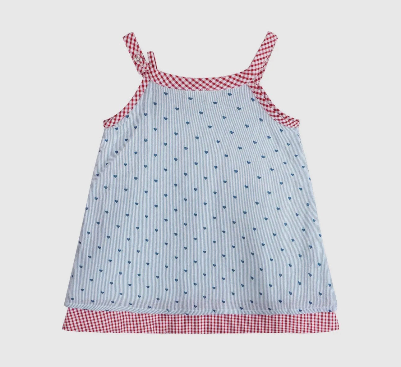 Organic Cotton Dress- Elara Ditsy Hearts