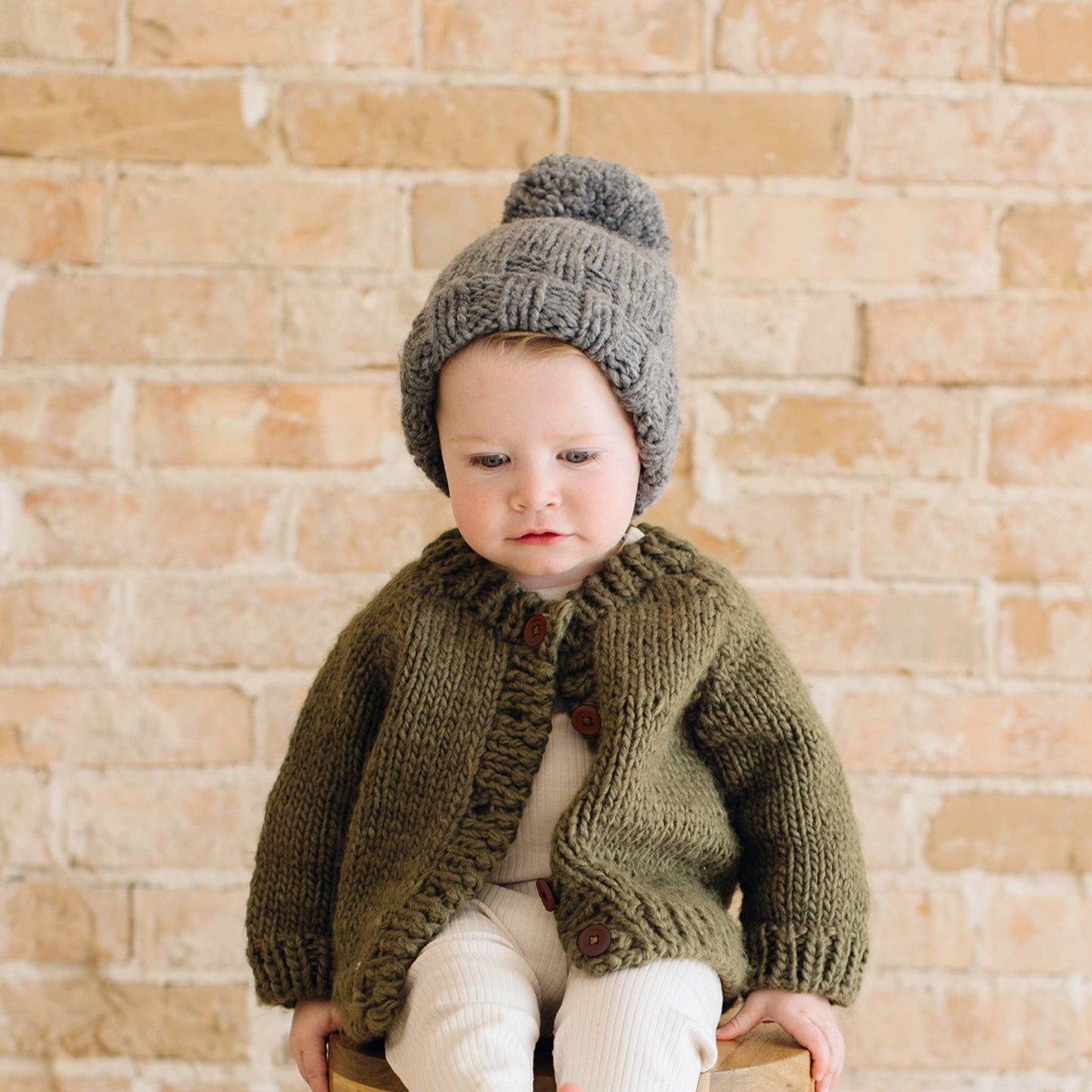 Classic Cardigan- Olive