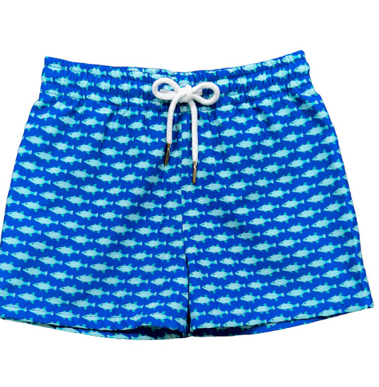 Saint Simons Swim Trunk- Baitfish Blue