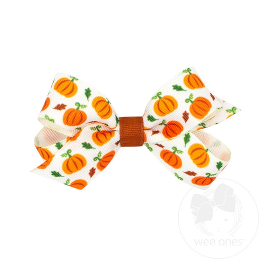 Mini Pumpkin Printed Grosgrain