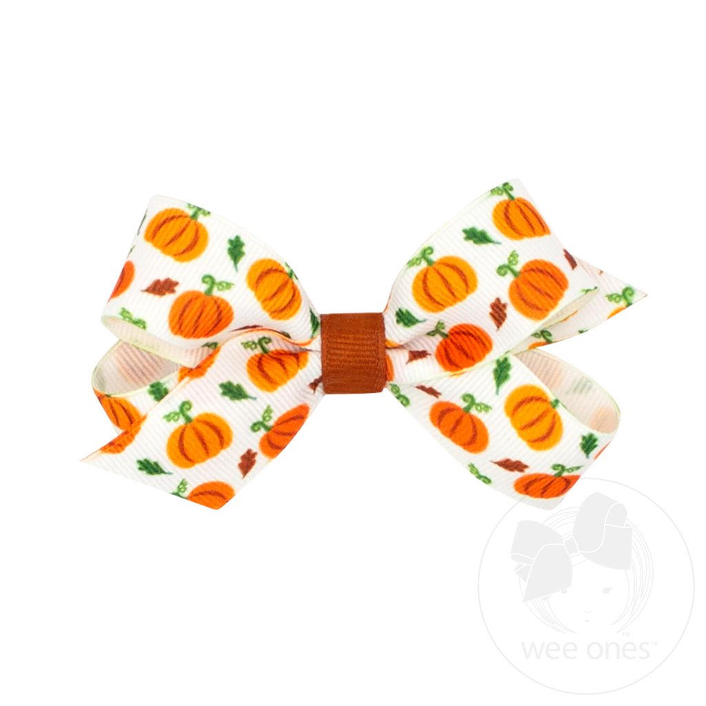 Mini Pumpkin Printed Grosgrain