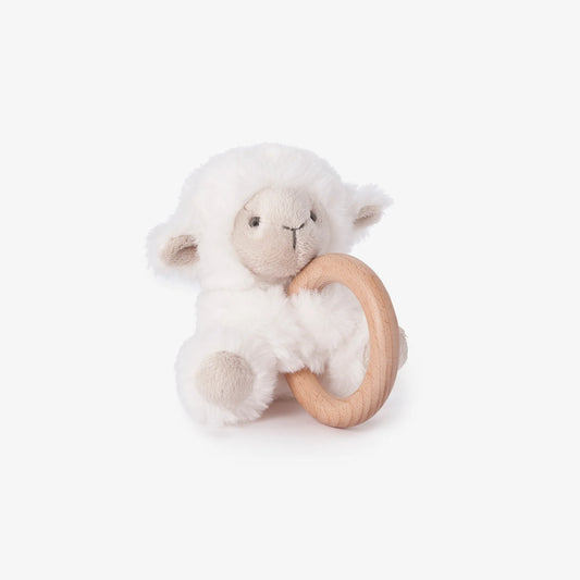 Ring Rattle Plush Lamb