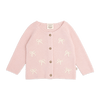 Zoe Bow Sweater Knit Baby Button Cardigan (Organic)