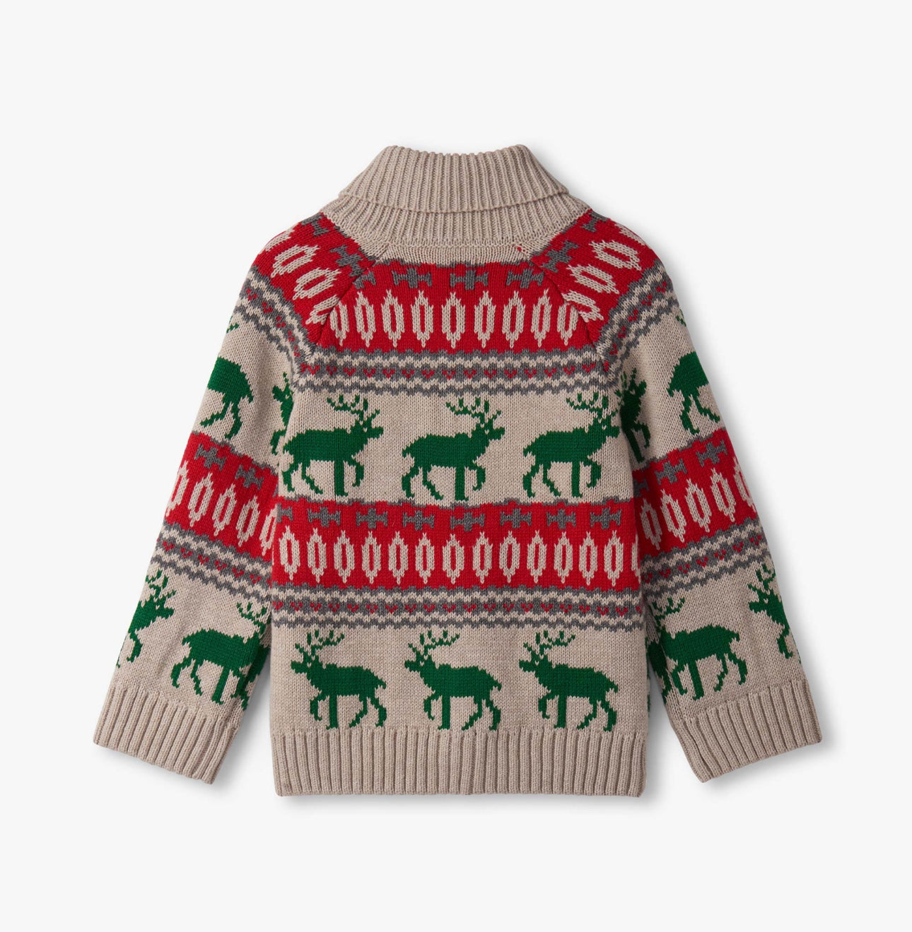 Winter Elk Shawl Collar Cardigan