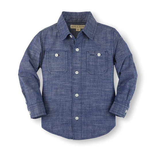Organic Chambray Button Down Shirt