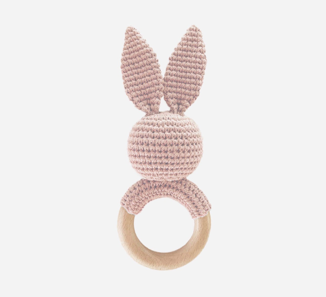 Hand Crochet Cotton Bunny Rattle