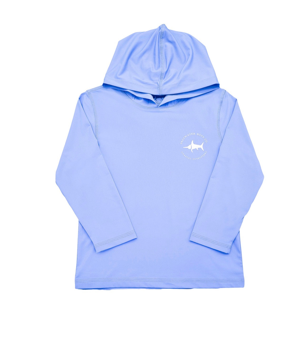 UPF50 Performance Hoodie- Blue Mahi