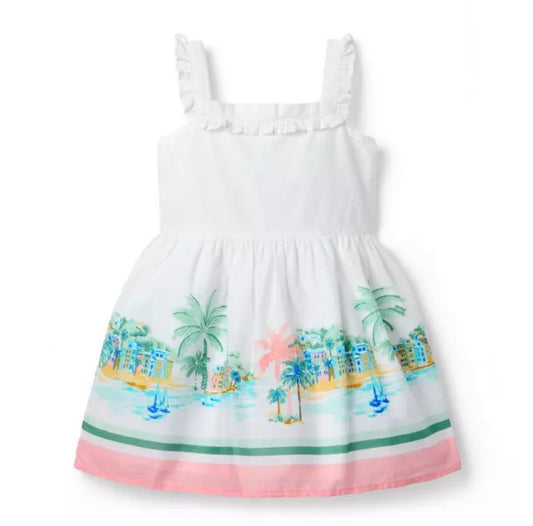 The Vacation Border Print Dress