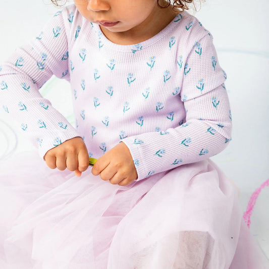 Lavender Floral Magnetic Tutu Dress