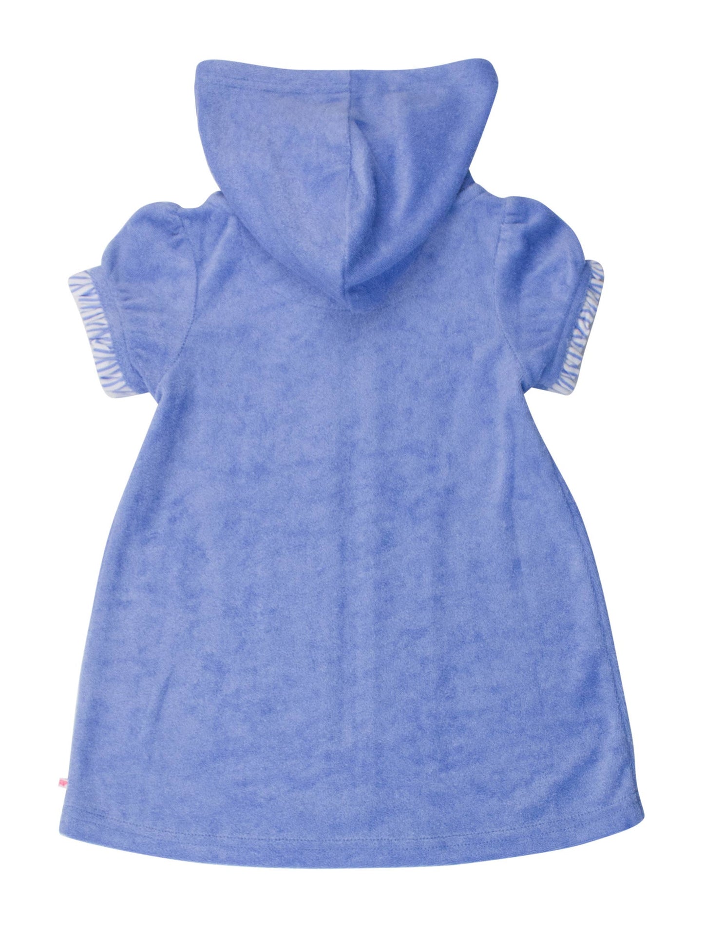 Girls Periwinkle Blue Terry Full-Zip Cover Up