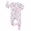 Convertible Zip Romper- Pink Golf
