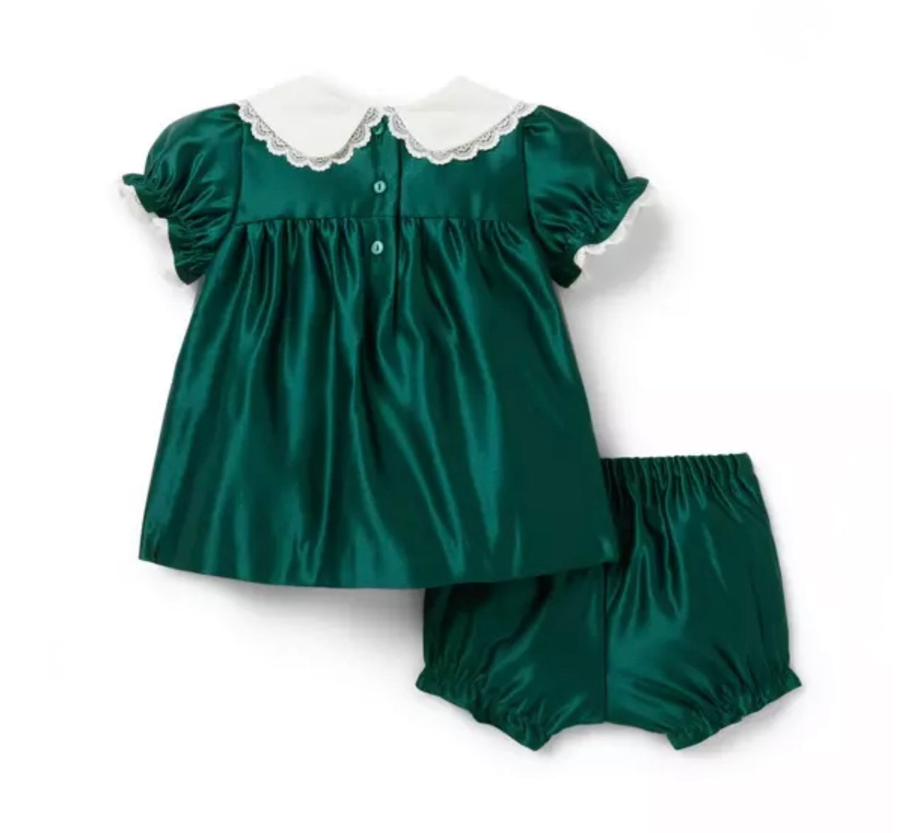 The Satin Collared Matching Baby Set