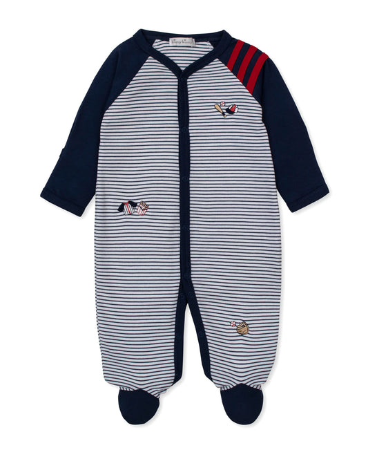 Pima Cotton Footie- Fly Ball