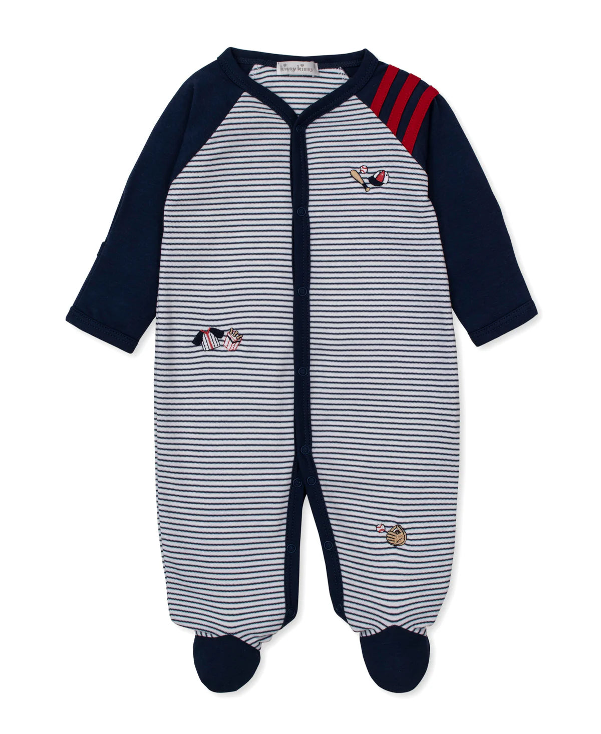 Pima Cotton Footie- Fly Ball