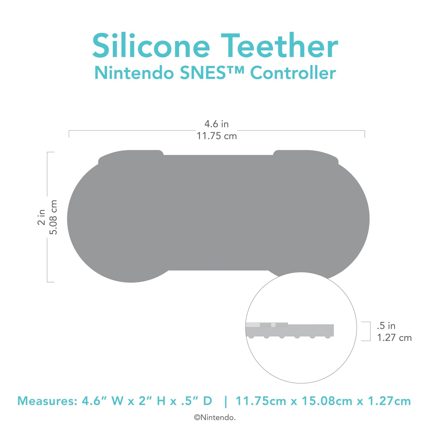 Silicone Teether: Nintendo