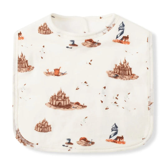 Organic Cotton Sandcastle Bib