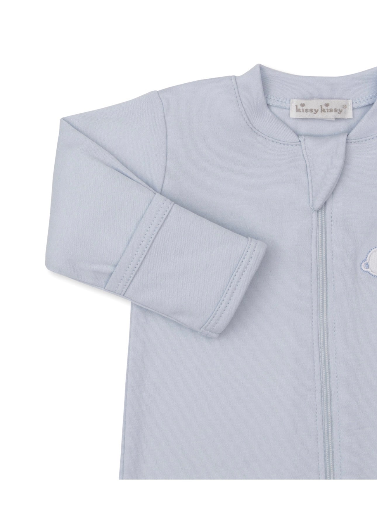 Pima Cotton Zipper Footie- Bunny