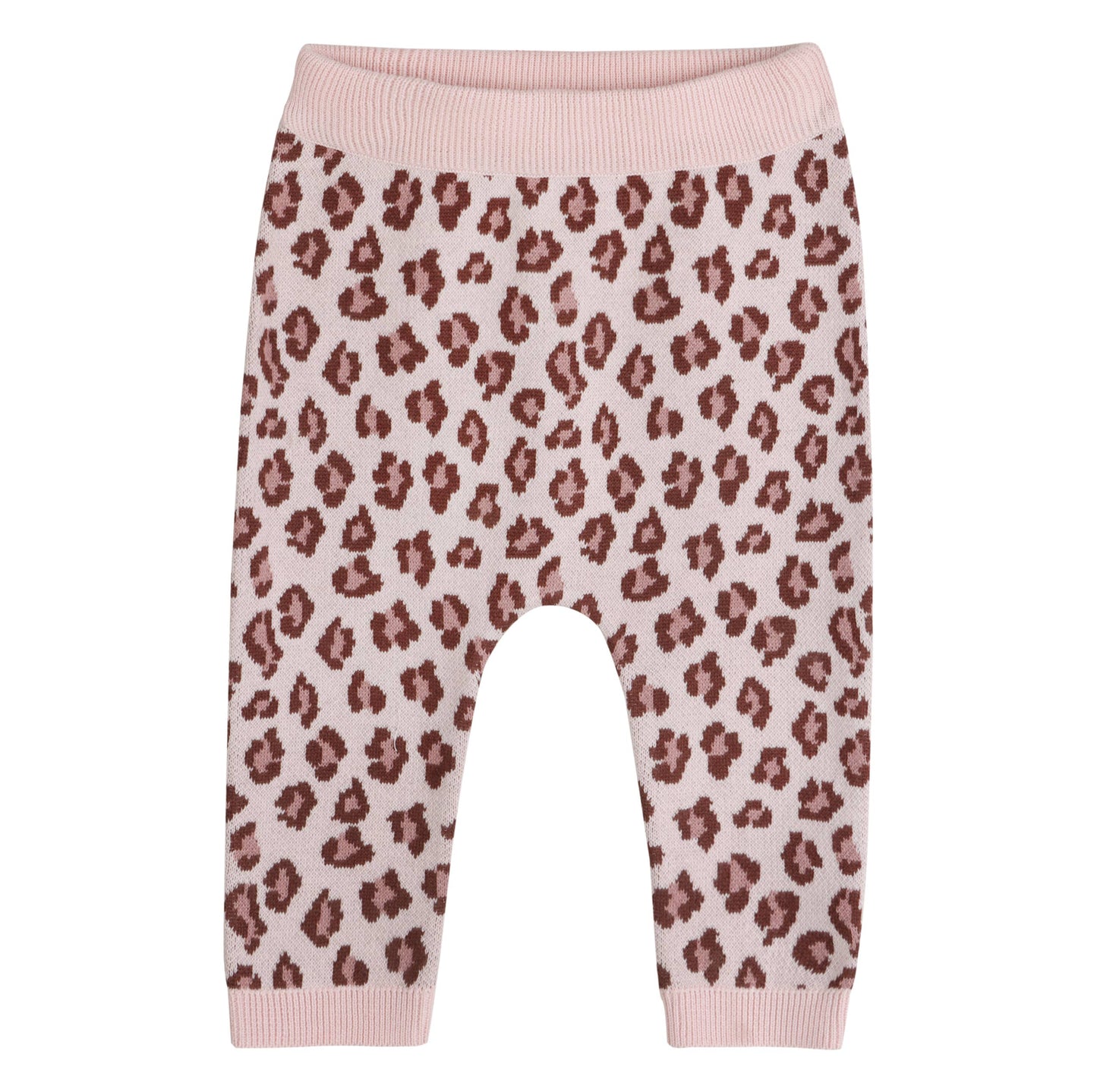 Leopard Baby Knit Cardigan & Pants (Organic Cotton)