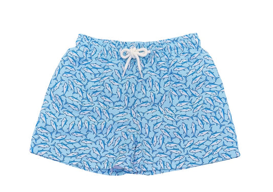 Saltwater Boys Swim Trunk- Blue Tuna