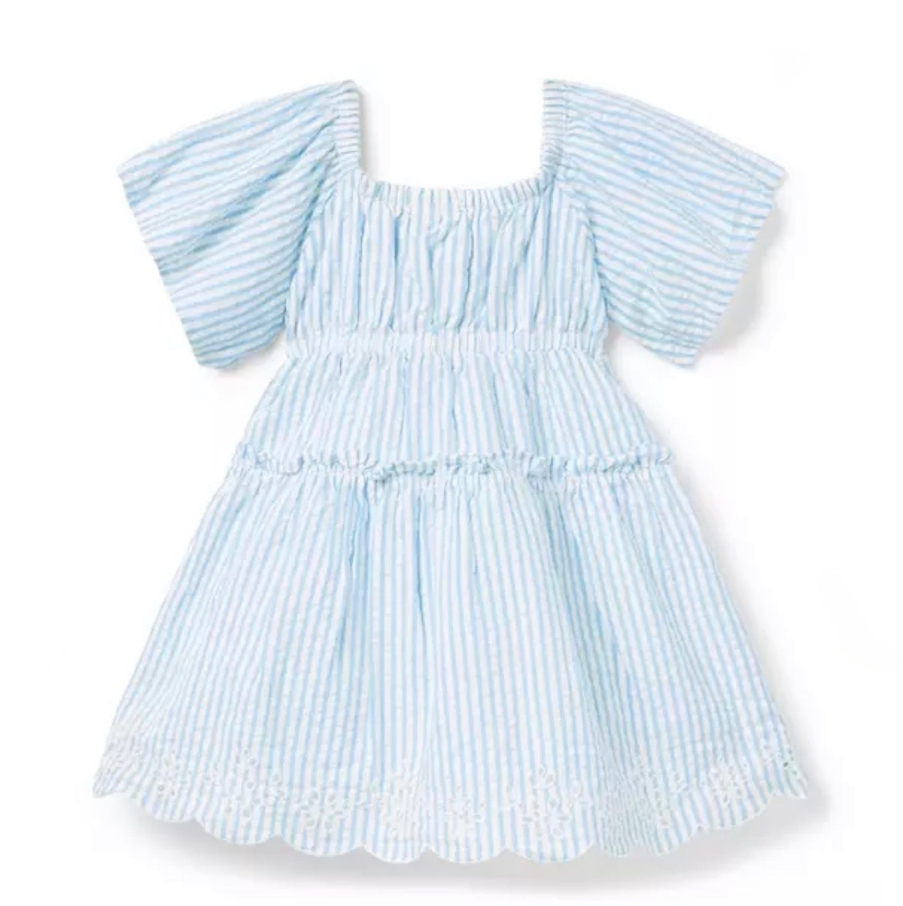 Striped Seersucker Dress