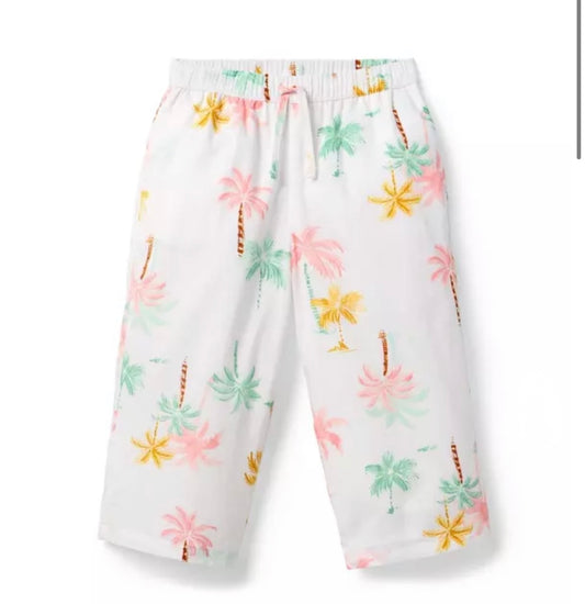 Palm Tree Wide Leg Pant