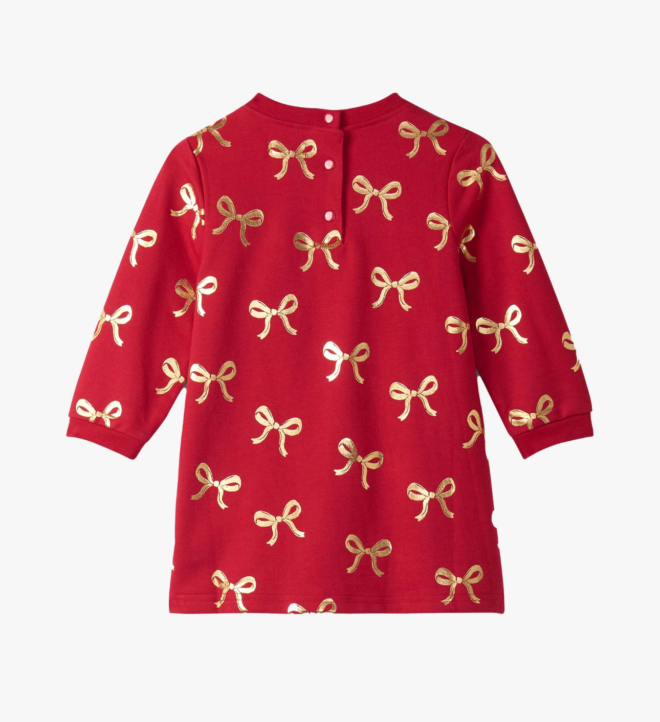 Gold Bows Sweater Dress