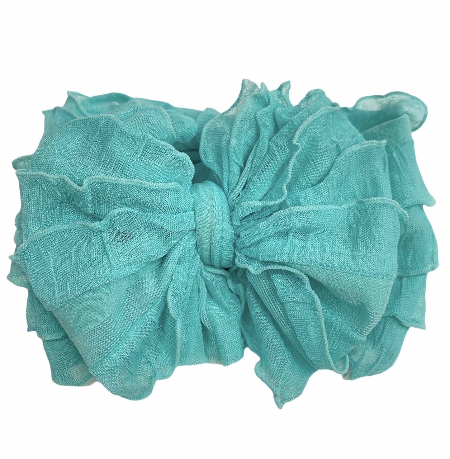 Cool Mint Ruffled Headband
