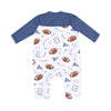 Bamboo Football Romper- Touchdown Time