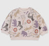 Organic Cotton Animal Safari Sweatshirt Jogger Set