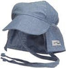 Kids UPF 50+ Girls and Boys Original Flap Hat with Ties