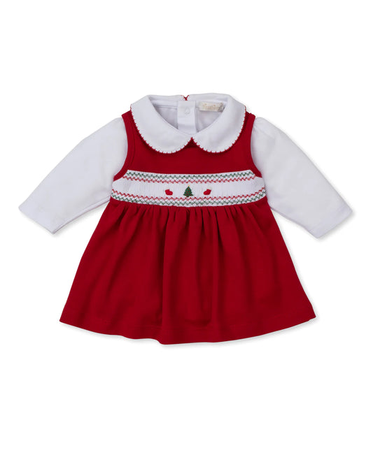 Christmas Tree Hand Smocked Jumper Set