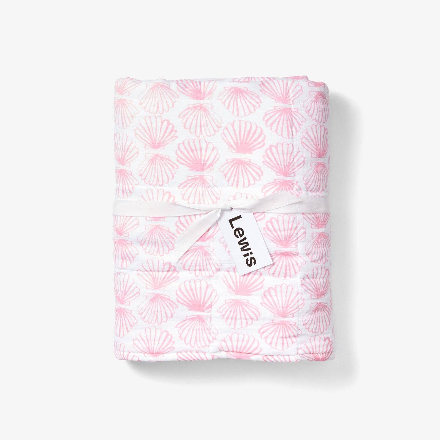 Organic Cotton Quilted Baby Blanket - Scallop