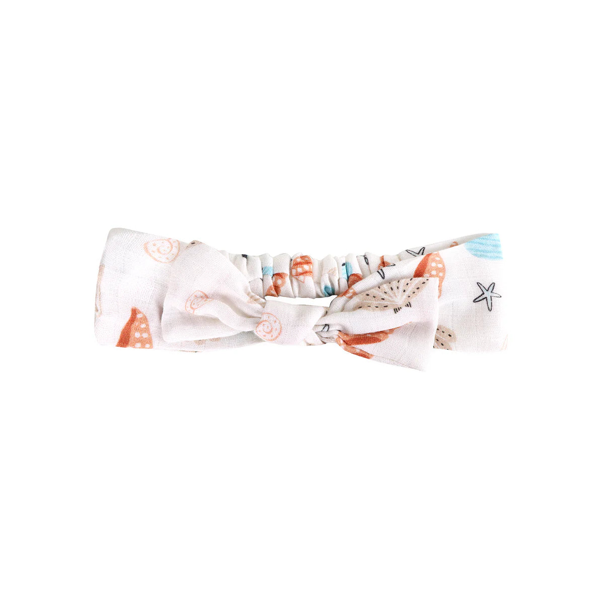 Organic Cotton Romper & Headband- Seashell