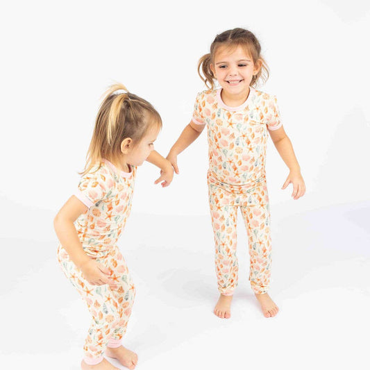 Bamboo PJ Set- Sandy Seashells