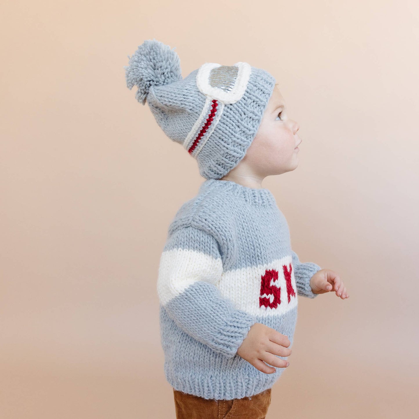 Ski Goggles Hat- Grey