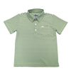 Inshore Performance Polo- Green Stripe