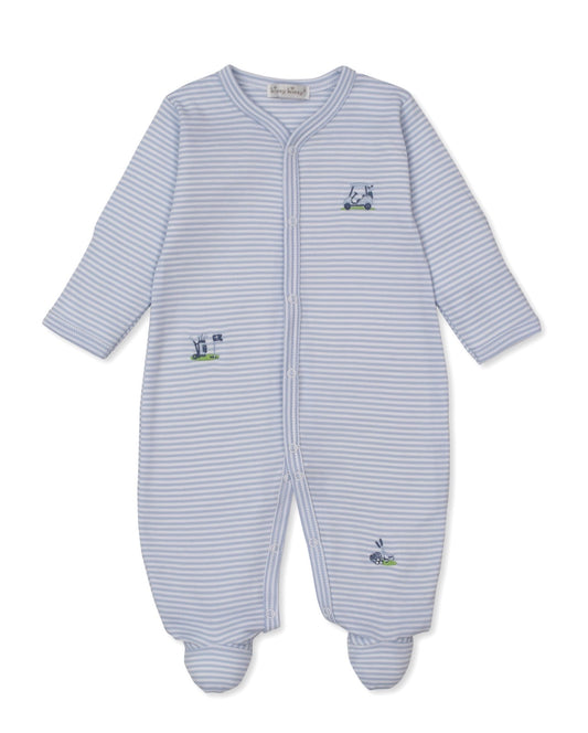 Pima Cotton Footie- Golf Stripe