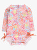 Long Sleeve One Piece- Sunset Seashells