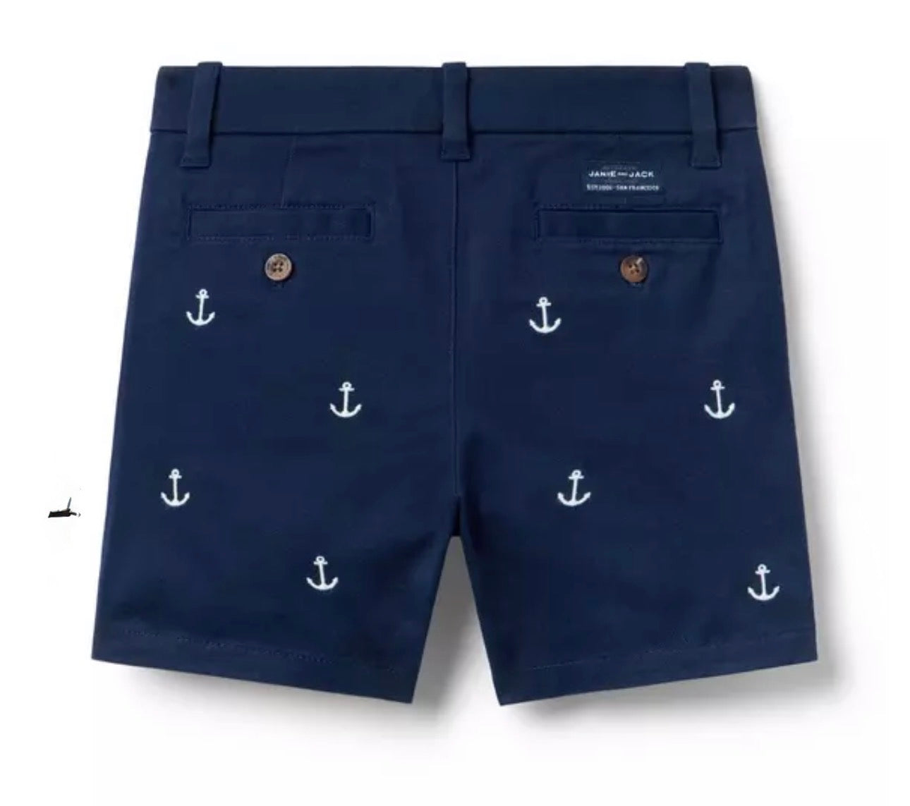 Embroidered Anchor Twill Short