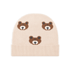 Bear Sweater Knit Round Baby Beanie Cap (Organic Cotton)