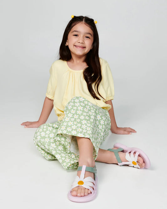 Mini Melissa Hip Bloomy Green/Pink