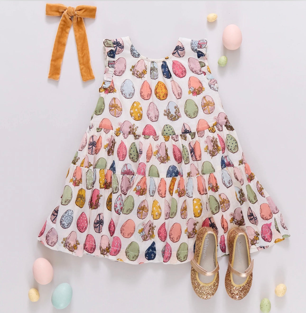 Girls Eloise Ruffle Dress
