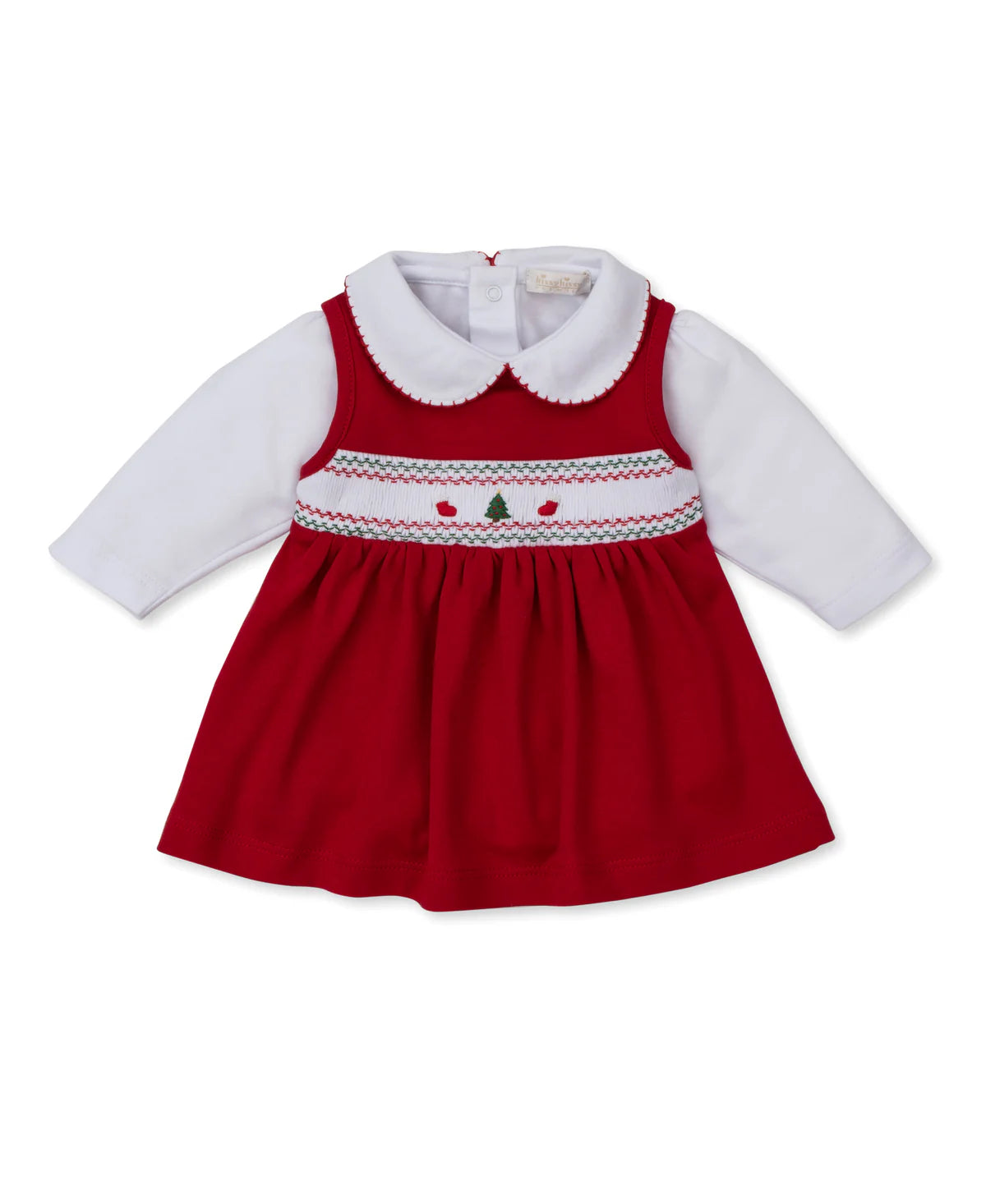 Christmas Tree Hand Smocked Jumper Set