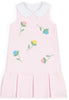Stripe Pique Dress With Tulips
