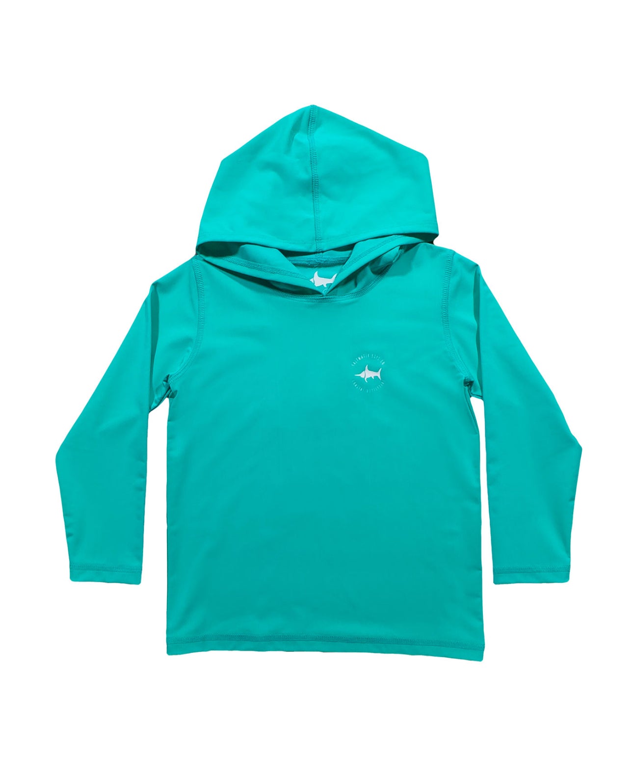 UPF50 Performance Hoodie- Teal Marlin