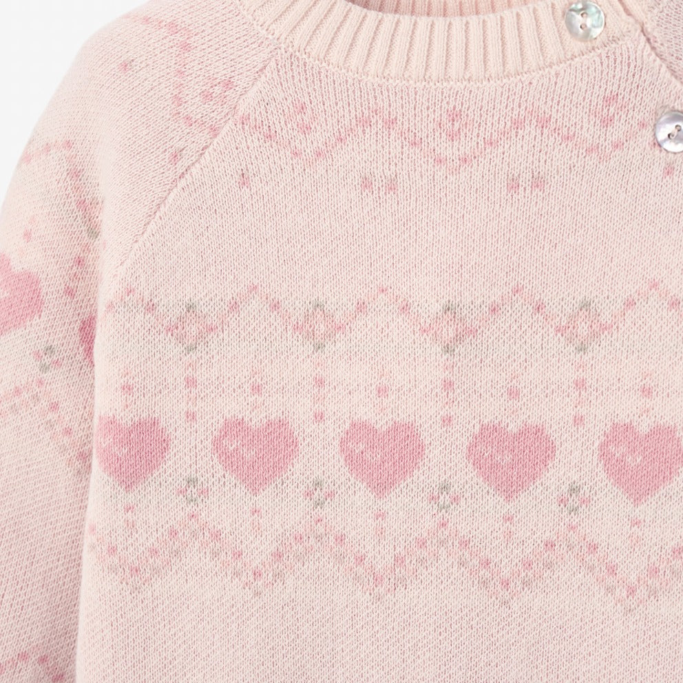 100% Cotton Heart Set with Hat