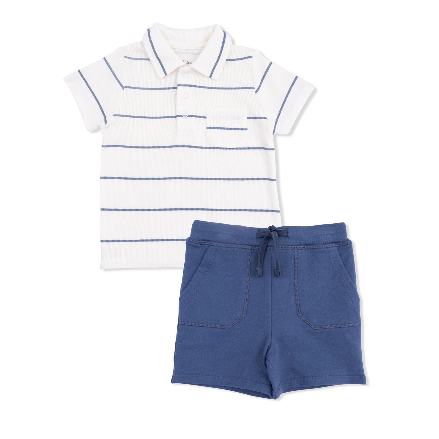Vintage Stripe Polo with Casual Short